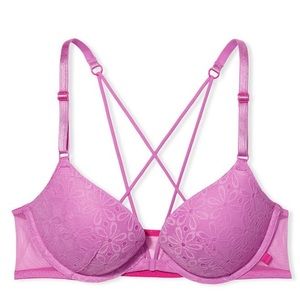 VICTORIA'S SECRET Sexy Tee Strappy Back Push-Up Bra 36D